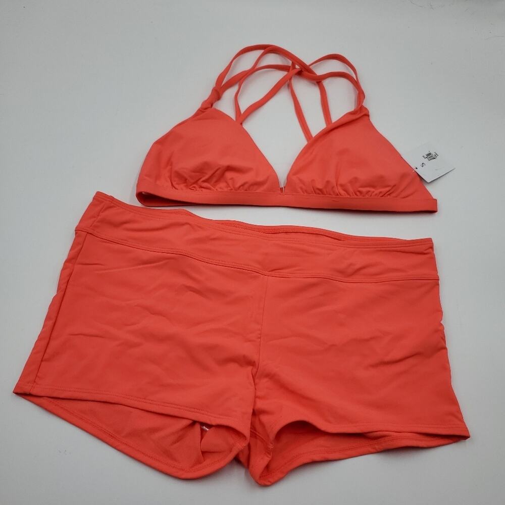 Skye Swimwear Cerulean Two Piece Bikini in Coral Size XL